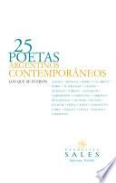 Libro 25 Poetas Argentinos Contemporaneos