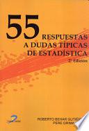 Libro 55 respuestas a dudas típicas de estadística