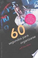 Libro 60 segundos para organizarse