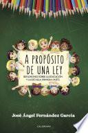 Libro A propósito de una ley