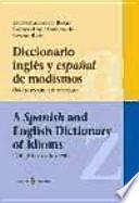 Libro A spanish and english dictionary of idioms