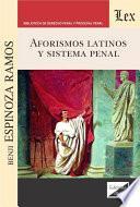 Libro Aforismos latinos y sistema penal