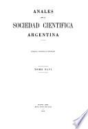 Libro Anales de la Sociedad Científica Argentina