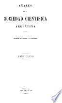 Libro Anales de la Sociedad Científica Argentina