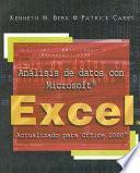 Libro Análisis de datos con Microsoft Excel