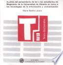 Libro Análisis del pensamiento de los y las estudiantes de Magisterio de la Universidad de Almería en torno a las tecnologías de la información y comunicación.
