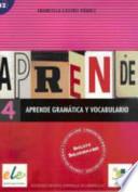 Libro Aprende gramática y vocabulario 4
