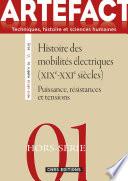 Libro Artefact Hors Série n°1 - Puissance, résistances et tensions. Histoire des mobilités électriques