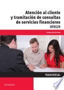 Libro Atención al cliente y tramitación de consultas de servicios financieros