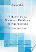 Libro Boletín de la Sociedad Española de Excursiones, Vol. 1