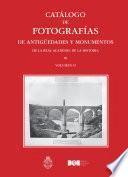Libro Catálogo de fotografías de antigüedades y monumentos de la Real Academia de la Historia (volumen II)