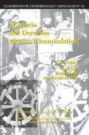 Libro Ciencia del derecho: Técnica o humanística