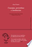 Libro Consejos, proverbios e insolencias