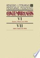 Libro Contemporáneos VI, enero-marzo de 1930 - VII, abril-junio de 1930