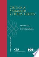 Libro Crítica a Stammler y otros textos