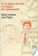 Libro De la lógica del niño a la lógica del adolescente