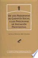 Libro De los programas de garantía social a los programas de iniciación profesional