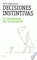 Libro Decisiones instintivas