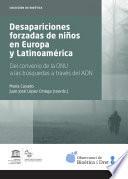 Libro Desapariciones forzadas de niños en Europa y Latinoamérica. Del convenio de la ONU a las búsquedas a través del ADN