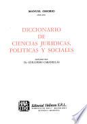 Libro Diccionario de ciencias jurídicas, políticas y sociales