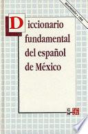 Libro Diccionario fundamental del español de México