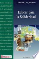 Libro Educar para la solidaridad