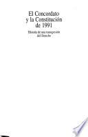 Libro El concordato y la Constitución de 1991