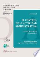 Libro El control de la actividad administrativa (Vol. I)