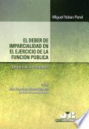 Libro El deber de imparcialidad en el ejercicio de la función pública