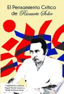 Libro El pensamiento crítico de Ricaurte Soler