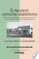 Libro El precedente contencioso administrativo