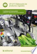 Libro Elaboración de productos vegetales. INAV0109