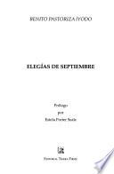 Libro Elegías de septiembre