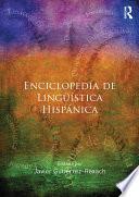 Libro Enciclopedia de Lingüística Hispánica
