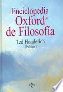 Libro Enciclopedia Oxford de filosofía