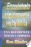 Libro Encuentrelo Rapidamente en la Biblia