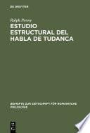 Libro Estudio estructural del habla de Tudanca