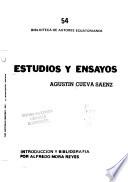 Libro Estudios y ensayos
