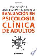 Libro Evaluación en psicología clínica de adultos