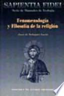 Libro Fenomenología y filosofía de la religión