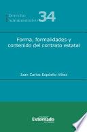 Libro Forma, formalidades y contenido del contrato estatal