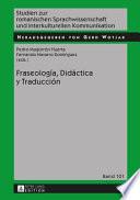 Libro Fraseología, Didáctica y Traducción