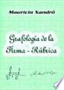 Libro Grafología de la firma-rúbrica