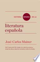 Libro Historia mínima de la literatura española