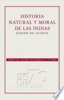 Libro Historia natural y moral de las Indias