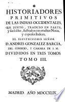 Libro Historiadores primitivos de las Indias Occidentales