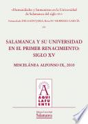 Libro Humanidades y humanistas en la Universidad de Salamanca del siglo XV