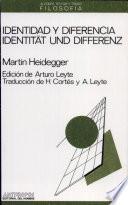 Libro Identidad y diferencia