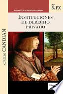 Libro Instituciones de derecho privado