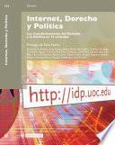 Libro Internet, Derecho y Politica/ Internet, Right and Politics